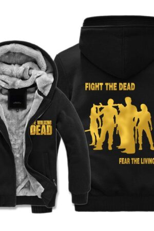 The Walking Dead Jackets - Solid Color The Walking Dead Movie Luminous Icon Fleece Jacket
