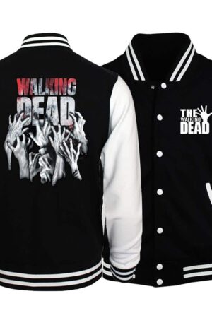 The Walking Dead Prinitng Baseball Uniform Casual Hoodies