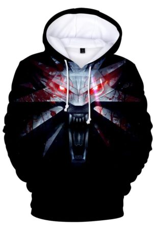 The Witcher 3 Hoodie: Iron Wolf Mark Casual Pullover Hoodie