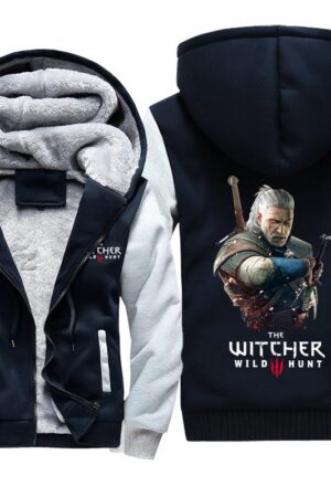 The Witcher 3: Wild Hunt Jackets - Solid Color The Witcher Geralt Icon Super Cool Fleece Jacket