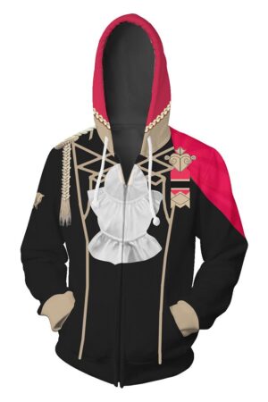 Unisex BLACK EAGLE Hoodies Fire Emblem: Three Houses Zip Up 3D Print Hoodies