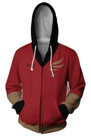 Unisex Claire Redfield Hoodies Resident Evil 2 Zip Up 3D Print Jacket