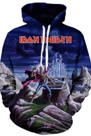 Unisex Fashion Anime Iron Maiden Men's Casual Hoodie
