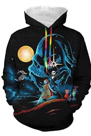Unisex Nightmare Before Christmas Skellington-Jack Sweatshirt Hoodie