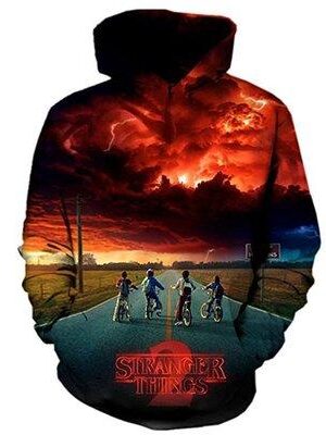 Unisex TV Series Hoodies Stranger Things Season 3 Pullover 3D Print Jacket Sweatshirt
