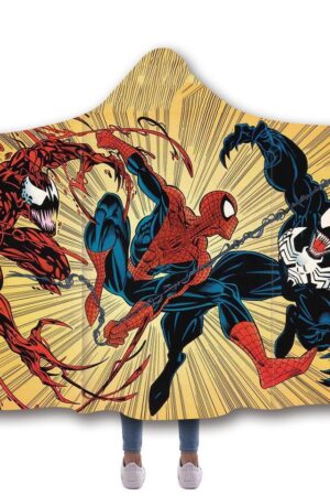 Venom Hooded Blanket - Venom Fight Each Other Blanket