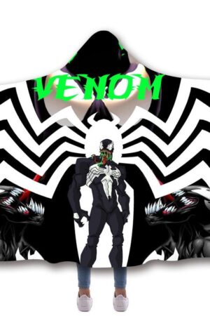 Venom Hooded Blanket - Warrior Black Cool Blanket