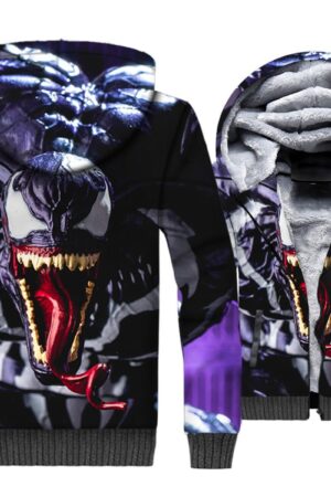 Venom Jackets - Venom Movie Series Venom Icon Super Cool 3D Fleece Jacket