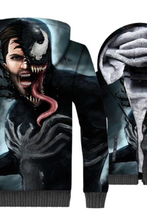 Venom Jackets - Venom Series Eddie Venom Super Cool 3D Fleece Jacket