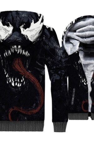 Venom Jackets - Venom Series Super Fierce Venom Symbiosis Cool 3D Fleece Jacket