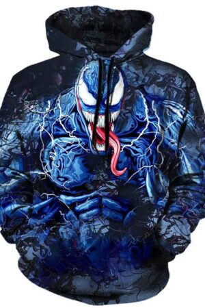 Venom Sesion2 Hoodies - Pullover Blue Hoodie
