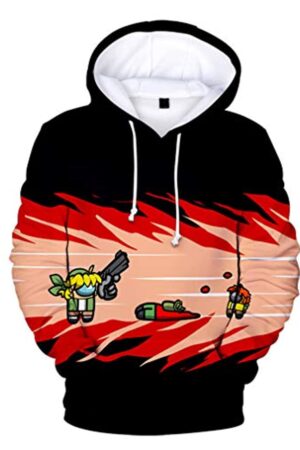 Video Game Among Us Hoodie -  3D Print Casual Pullover Drawstring Hoodie