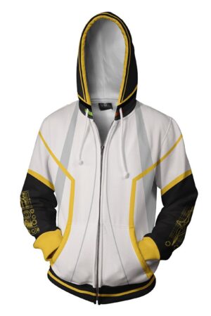 Vocaloid Kagamine Rin/Len Hoodies - Zip Up White Hoodie
