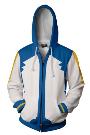 Vocaloid Kaito Hoodies - Zip Up Blue Hoodie