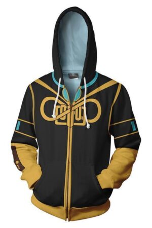 Vocaloid Megurine Luka Hoodies - Zip Up Yellow Hoodie