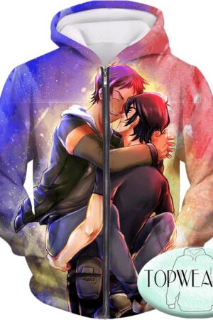 Voltron: Legendary Defender Hoodies - Cosplay Force Best Team Keith X Lance Cartoon Zip Up Hoodie