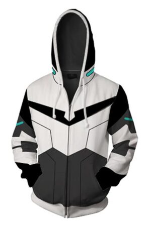 Voltron: Legendary Defender Hoodies - Cosplay Paladin Shiro Zip Up Hoodie
