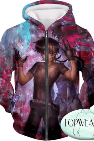 Voltron: Legendary Defender Hoodies -  Half Galrian Keith  Made Art Zip Up Hoodie