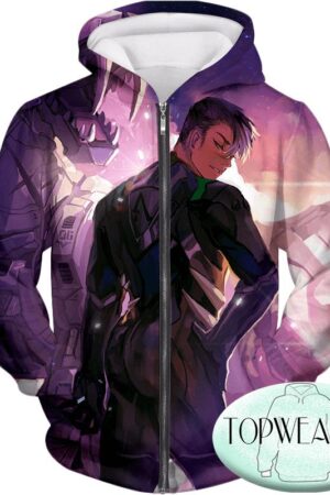 Voltron: Legendary Defender Hoodies - Shiro the Ultimate Black Lion Paladin Zip Up Hoodie