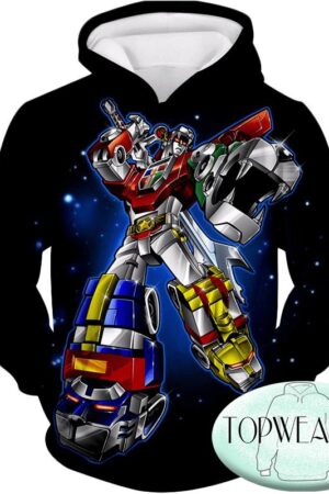 Voltron: Legendary Defender Hoodies - Ultimate Voltron Force Robot  Action Pullover Hoodie