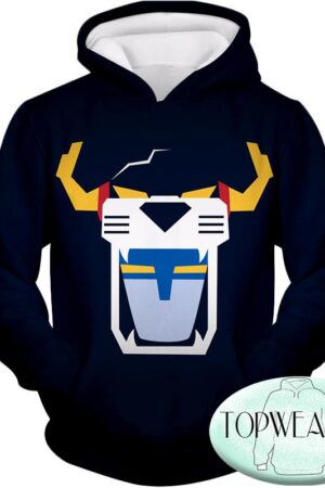 Voltron: Legendary Defender Hoodies - Voltron Force Front Face Mask Hoodie