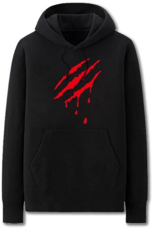 Wolverine Hoodies - Solid Color Wolverine LOGO Icon Super Cool Fleece Hoodie