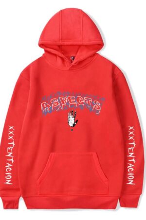 XXXTentacion Hoodies - Solid Color Popular Rapper XXXTentacion ASPECTS Icon Hoodie