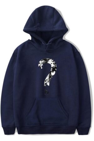 XXXTentacion Hoodies - Solid Color Popular Rapper XXXTentacion Question Mark Icon Hoodie