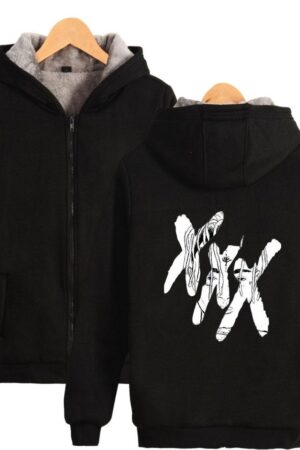 XXXTentacion Jackets - Solid Color Popular Rapper XXXTentacion Icon Fleece Jacket