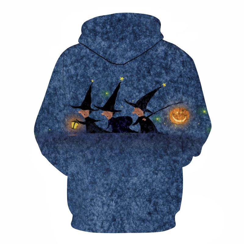 Halloween Devil Ghost Passing 3D Printed Hoodie - Image 2