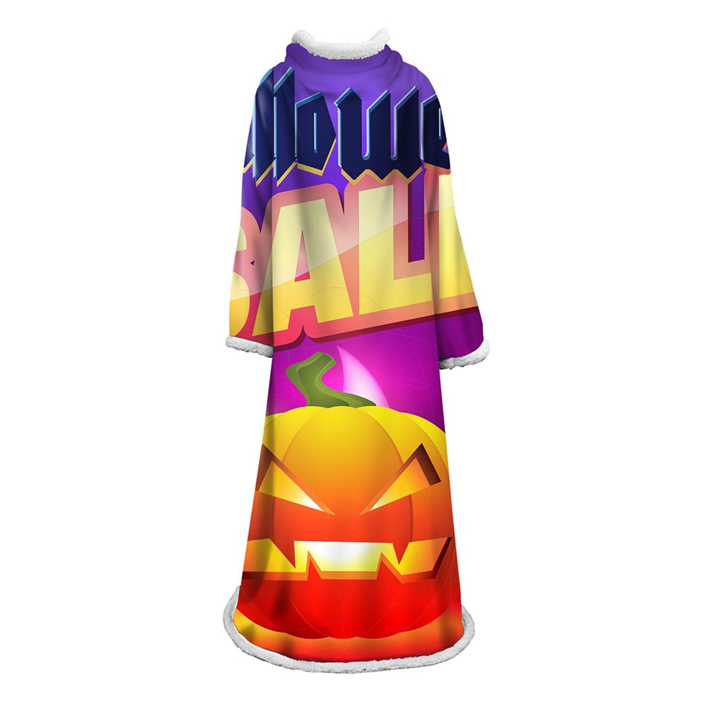 3D Digital Printed Blanket With Sleeves-Blanket Robe Halloween Party - Image 10