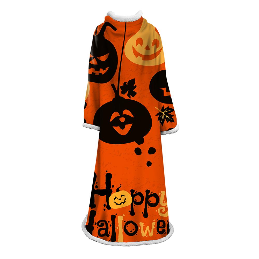 3D Digital Printed Blanket With Sleeves-Blanket Robe Halloween Party - Image 20