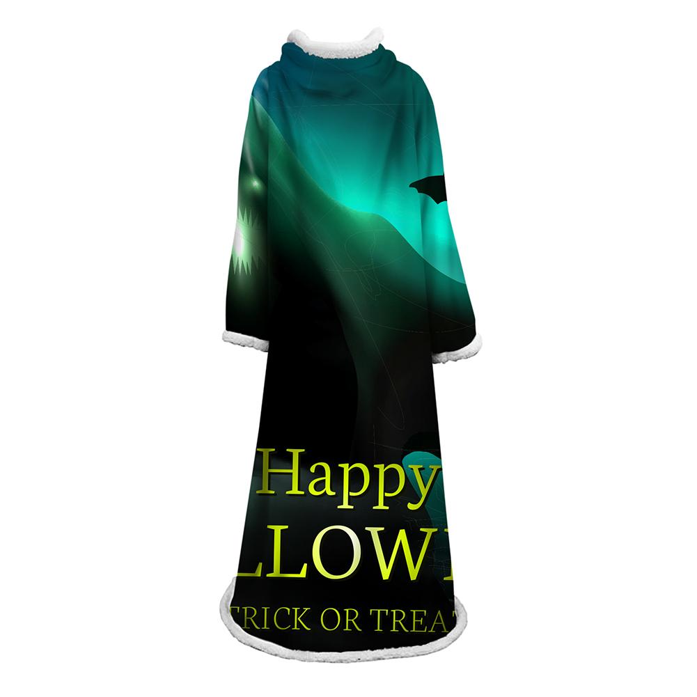 3D Digital Printed Blanket With Sleeves-Blanket Robe Halloween Party - Image 10