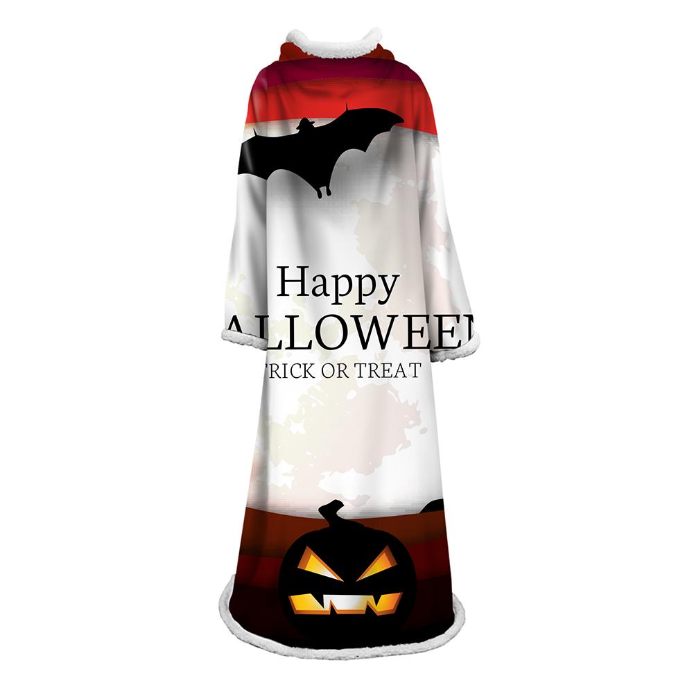 3D Digital Printed Blanket With Sleeves-Blanket Robe Halloween Party - Image 18