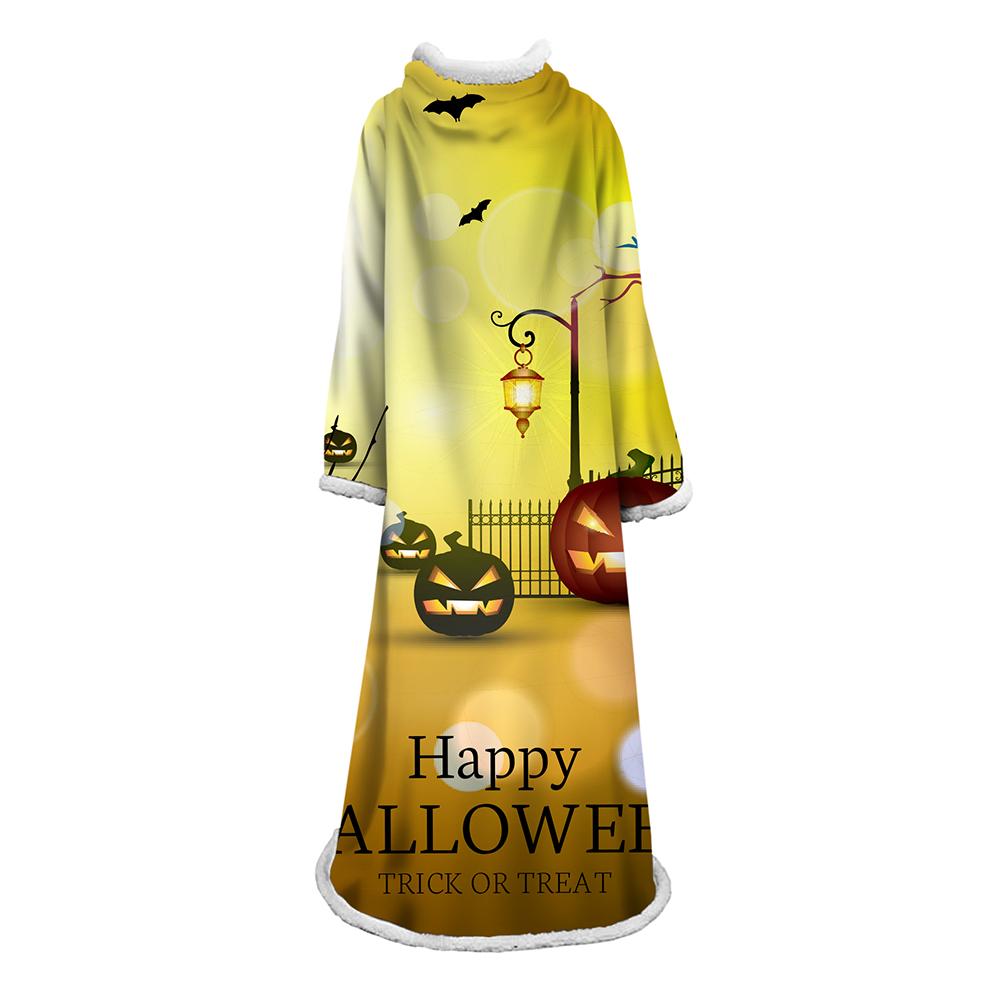 3D Digital Printed Blanket With Sleeves-Blanket Robe Halloween Party - Image 22