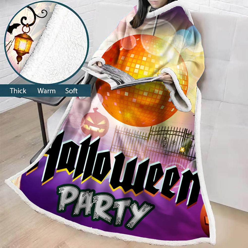 3D Digital Printed Blanket With Sleeves-Blanket Robe Halloween Party - Image 27