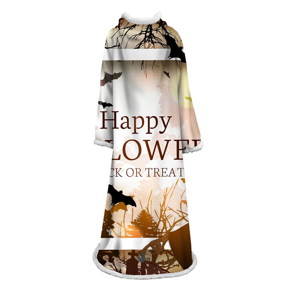 3D Digital Printed Blanket With Sleeves-Blanket Robe Halloween Party - Image 34