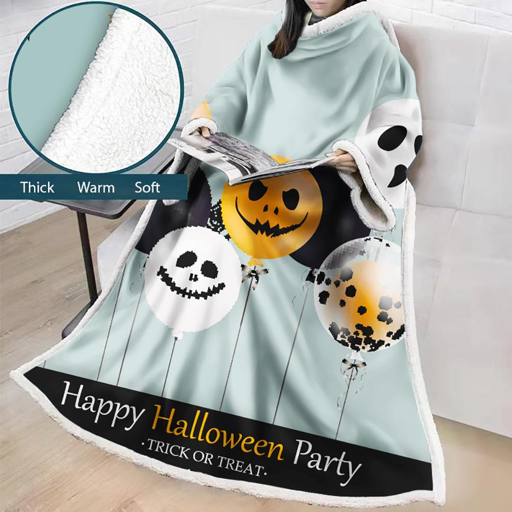 3D Digital Printed Blanket With Sleeves-Blanket Robe Halloween Party - Image 37