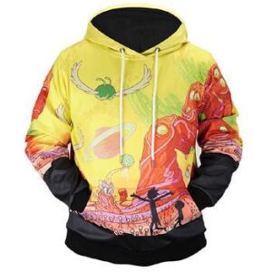 3D Hoodie Rick and Morty