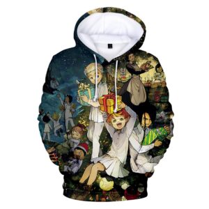 3D Print Hoodies - Anime The Promised Neverland Sweatshirts