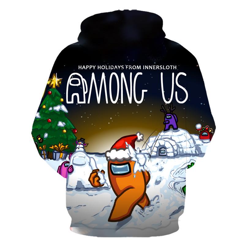 3D Printed Among Us Casual Zipper Hoodie Pullover - Image 2
