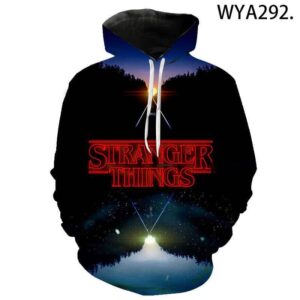 3D Printed Fashion Streetwear Hoodies - Stranger Things Pullover