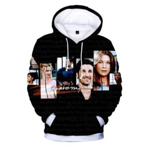 3D Printed Grays Anatomy Hoody Sweatshirt Hoodies