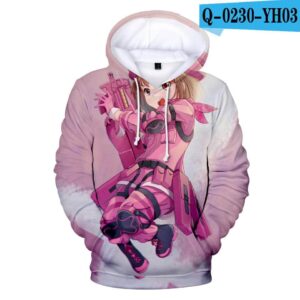 3D Printed Hoodie - Anime Sword Art Online Sweatshirt