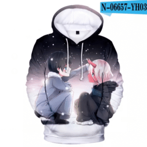 3D Printed Hoodies - Anime DARLING in The FRANXX Sweatshirt