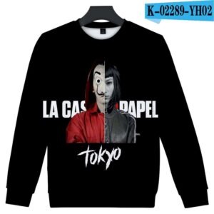 3D Printed La Casa De Papel Sweatshirts