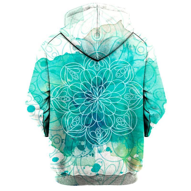 Watercolour Geometry Art Hoodie - Image 2