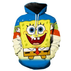 3D Printed SpongeBob SquarePants - Cartoon Hoodies Pullover