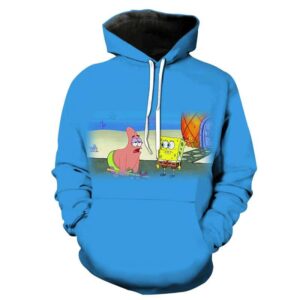 3D Printed SpongeBob SquarePants Hoodies - Cartoon Pullover Jacket
