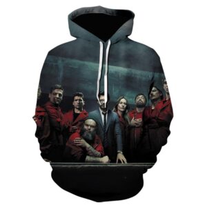 3D Printed Sweatshirts - La Casa De Papel Hoodies